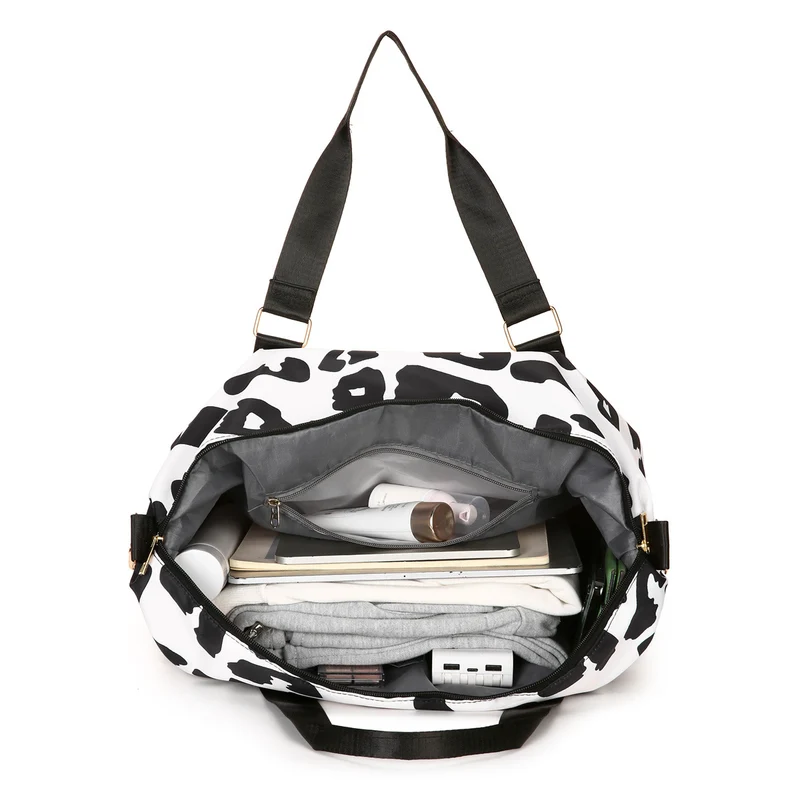 Sportliche Tragetasche mit stilvollem Leopardenmuster Skanto