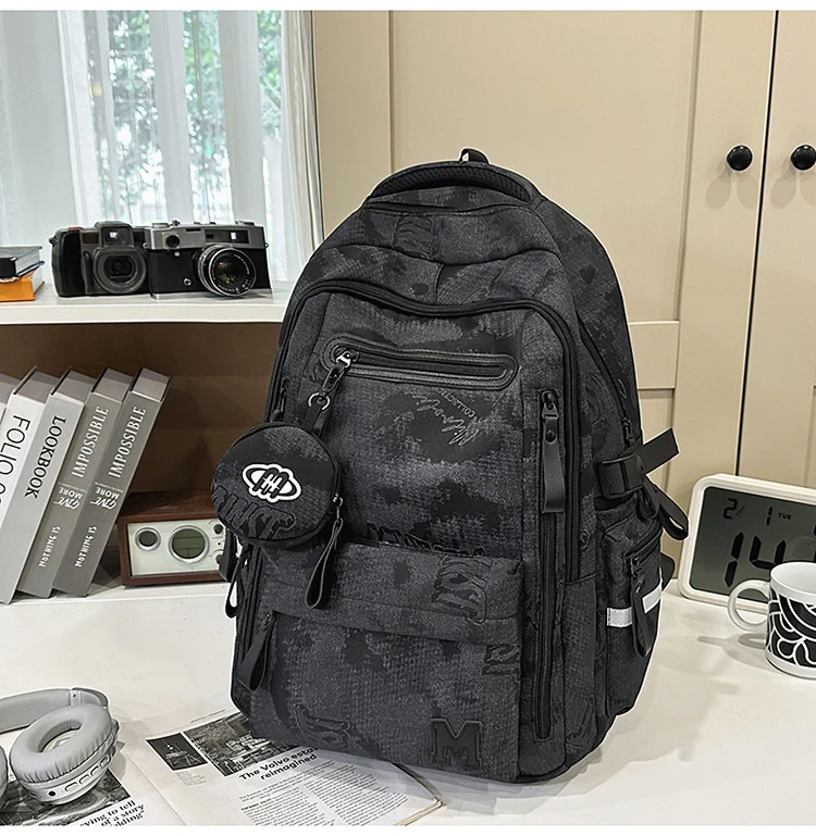 Schulrucksack mit hoher Kapazität und vielen Taschen
