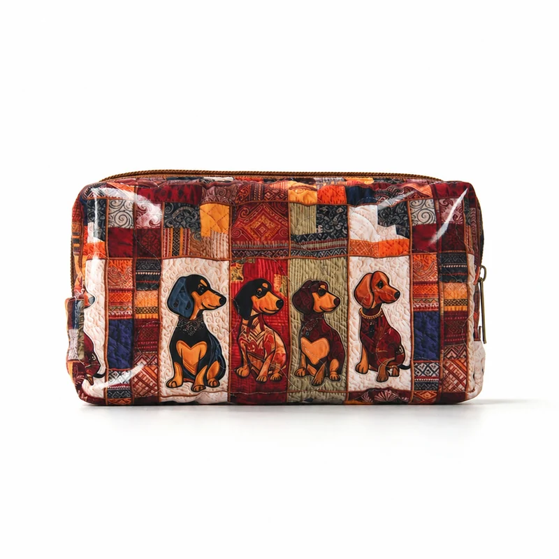 Kosmetiktasche mit buntem Tiermotiv Skanto