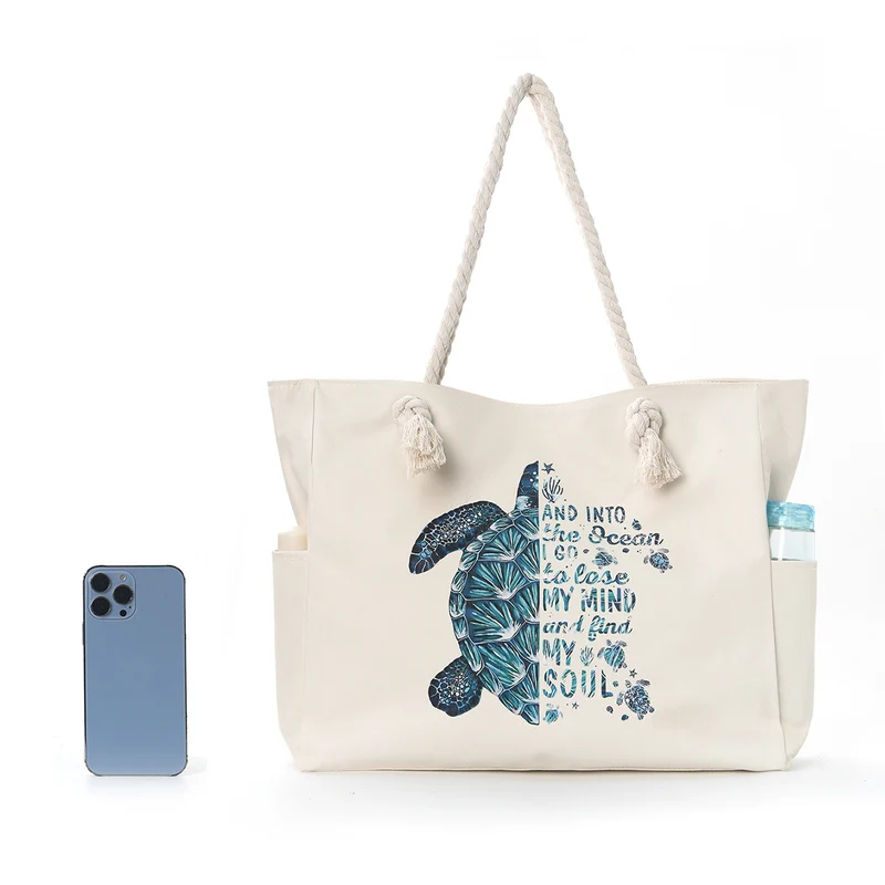 Strandtasche mit praktischen Seitentaschen und robustem Design Skanto