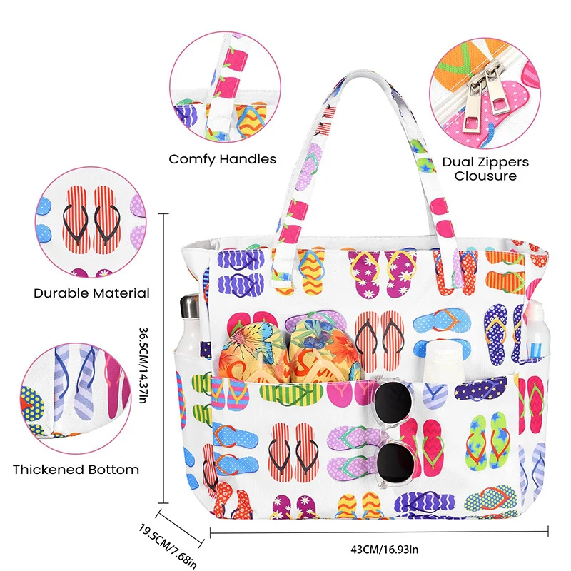 Strandtasche mit praktischem Stauraum und robustem Design Skanto