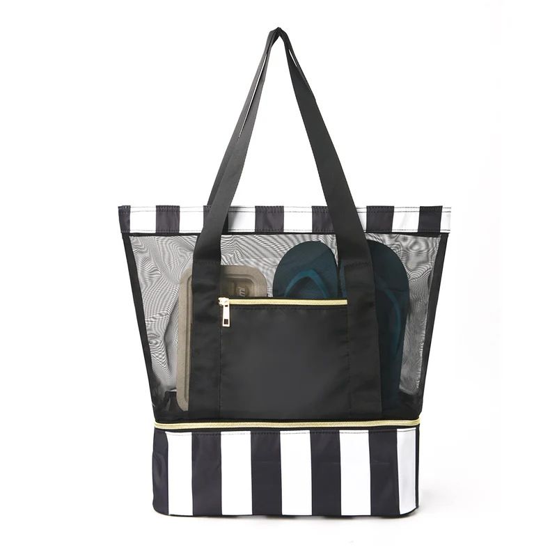Strandtasche mit transparentem Design und viel Stauraum Skanto