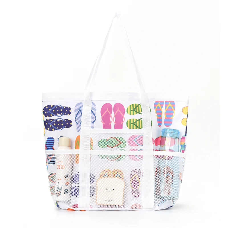 Strandtasche mit transparentem Design und großem Fach Skanto