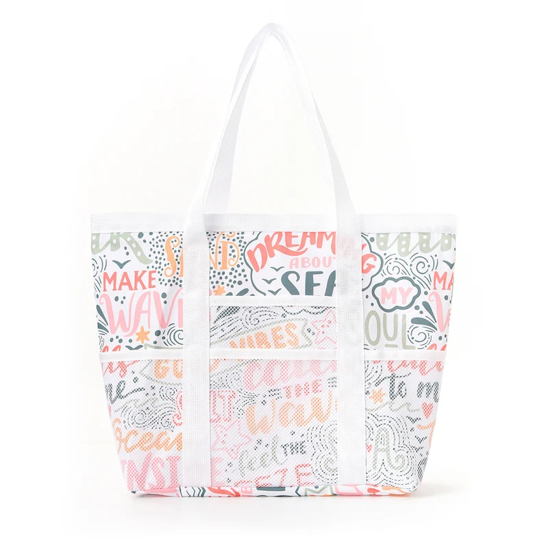 Strandtasche mit transparentem Design und großem Fach Skanto