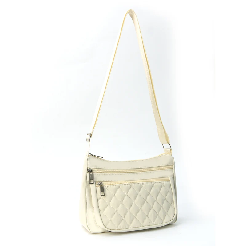 Schultertasche mit weichem, gestepptem Design Skanto