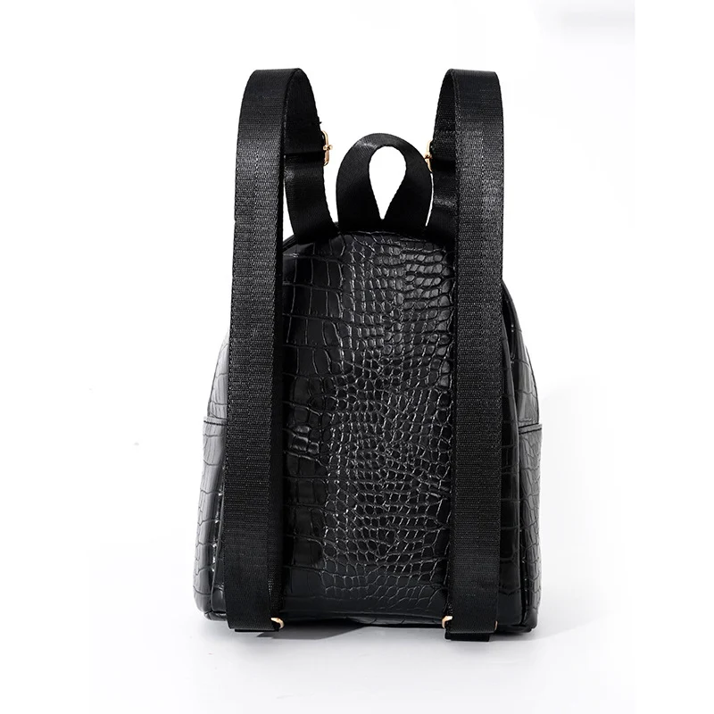 Rucksack im eleganten Krokodil-Look Skanto