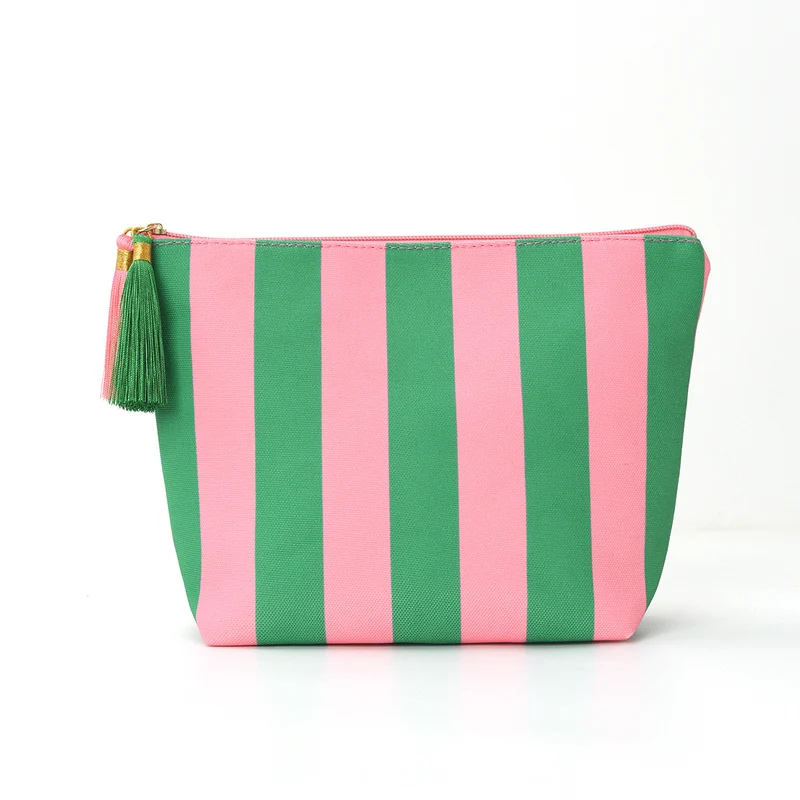 Kosmetiktasche mit raffinierten Streifen Skanto