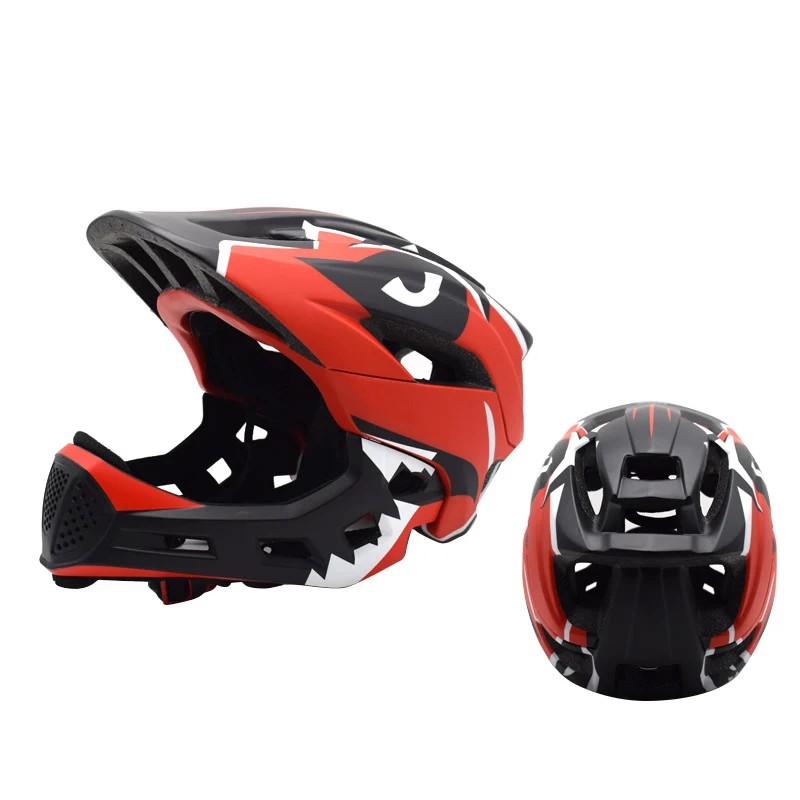 Stylischer Fullface-Mountainbike-Helm für Kinder Skanto