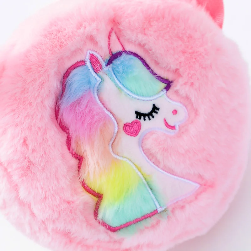 Plüsch-Umhängetasche mit Einhorn-Motiv Skanto