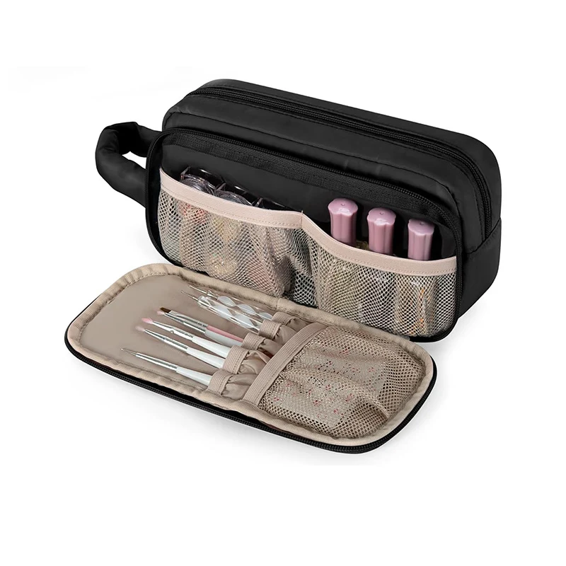Kosmetik-Organizer-Tasche mit transparentem Design und praktischen Taschen Skanto
