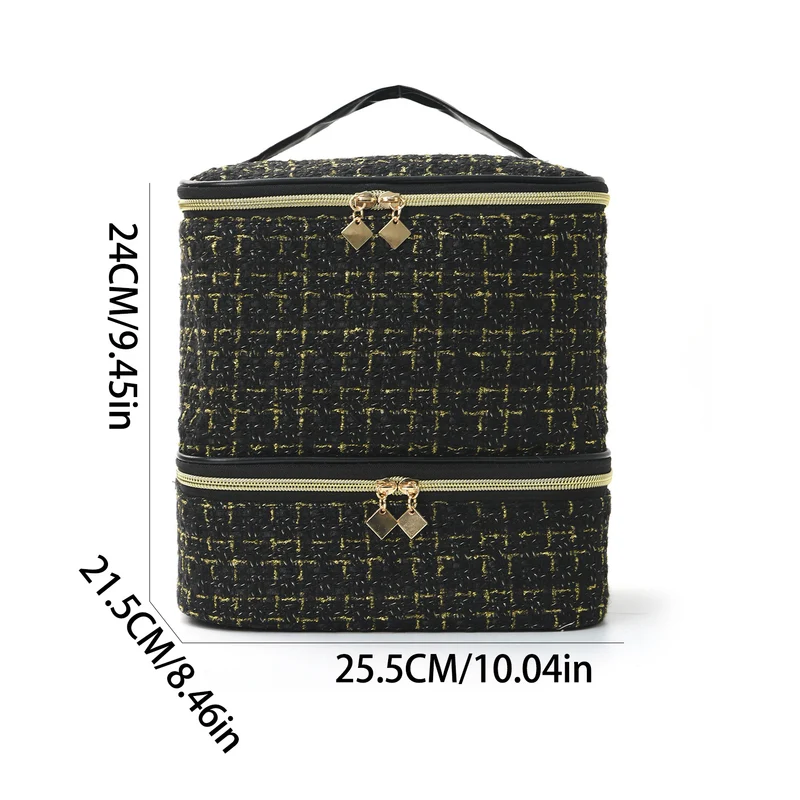 Kosmetik-Organizer-Tasche aus elegantem Stoff Skanto