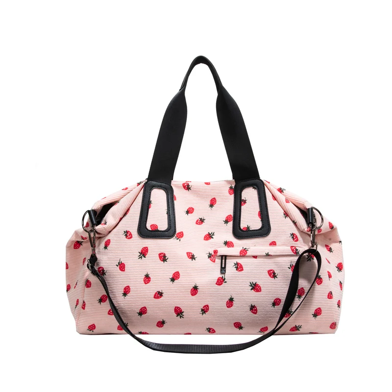 Stofftasche mit fruchtigem Design und multifunktionalen Fächern Skanto