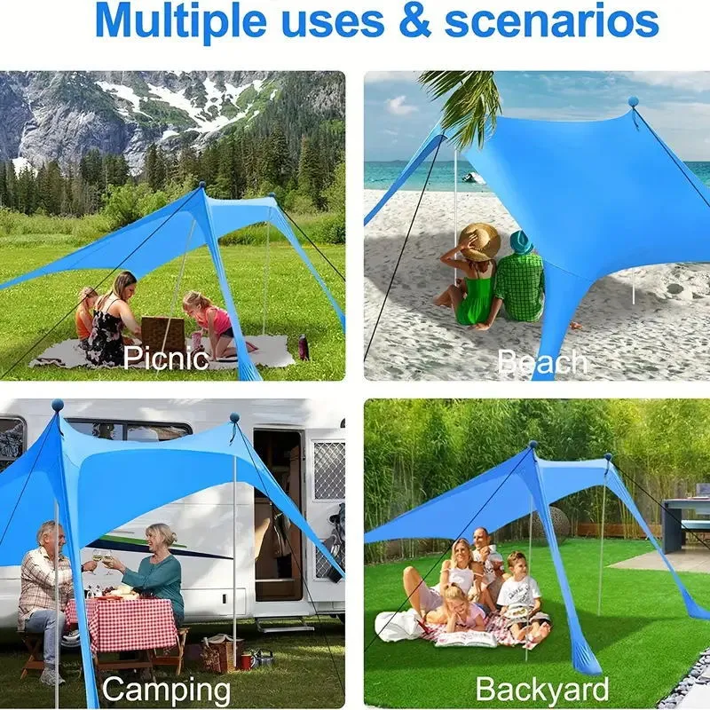 Leichte, sandabweisende Stranddecke Skanto