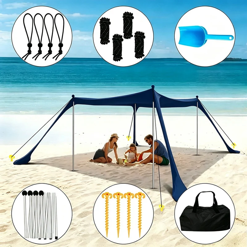 Leichte, sandabweisende Stranddecke Skanto