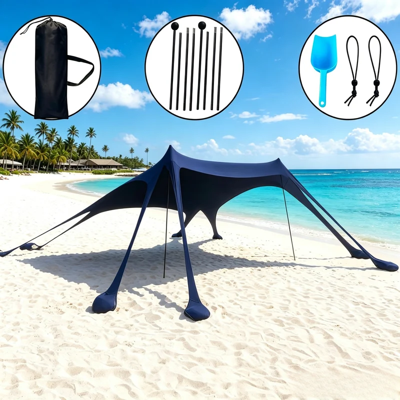 Tragbares Stranddach Skanto