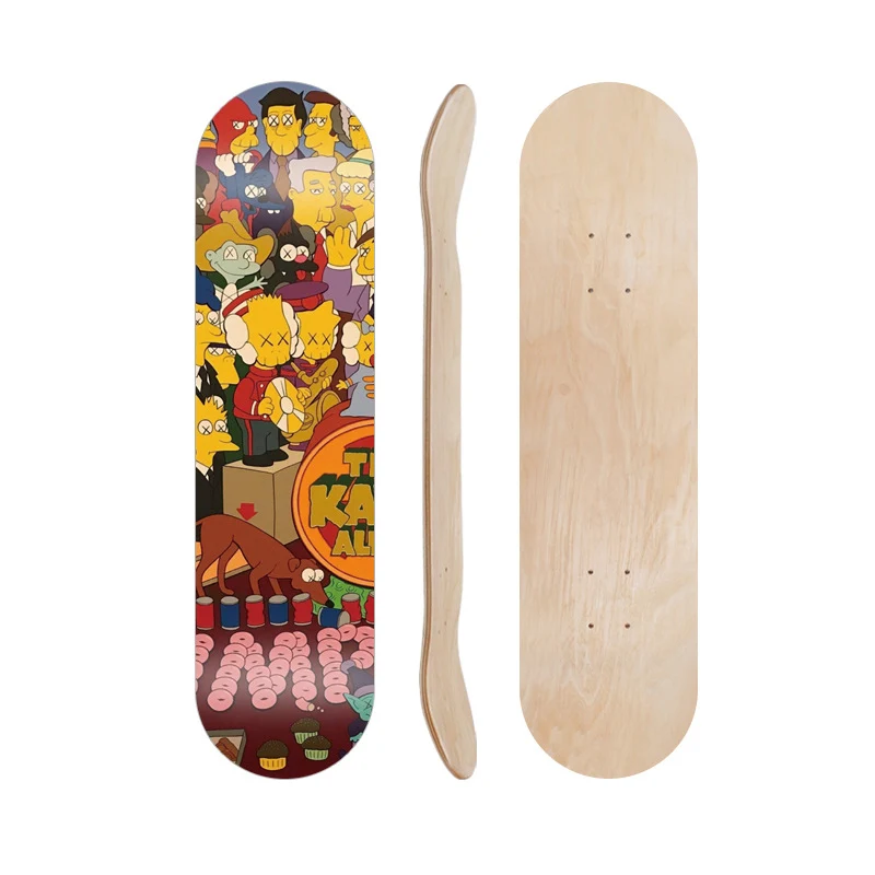 Cartoon-inspiriertes Skateboard-Deck Skanto