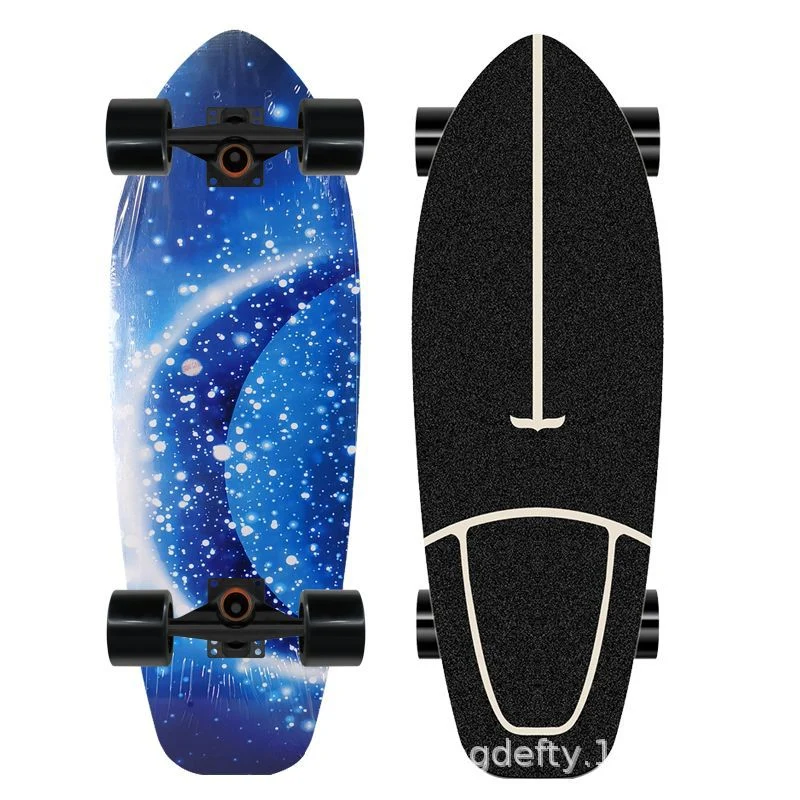 Skateboard Skanto mit künstlerischem Löwen-Design