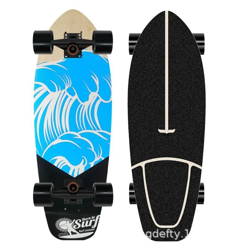 Skateboard Skanto mit künstlerischem Löwen-Design