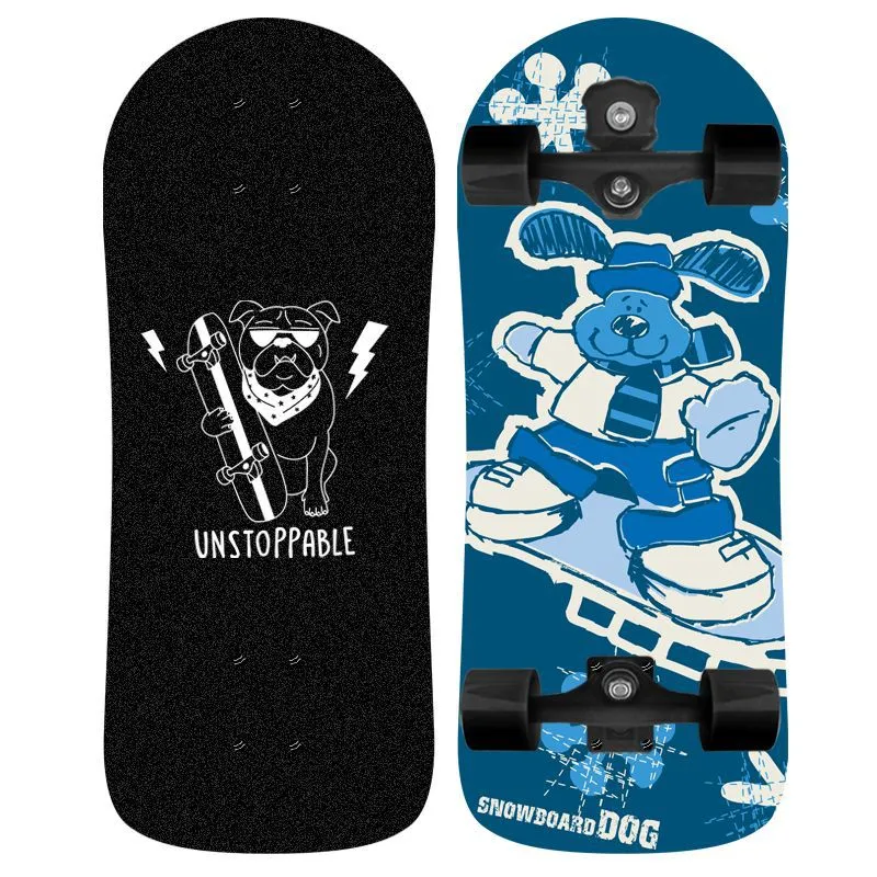 Skateboard Skanto mit Einhorn-Grafik