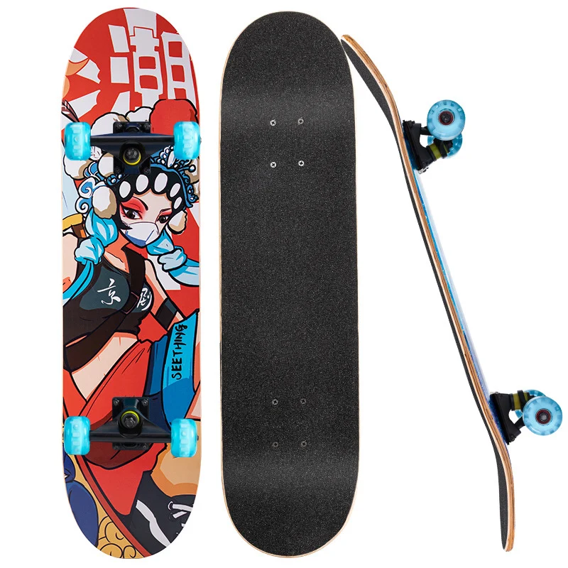 Robustes Grafik-Skateboard Skanto