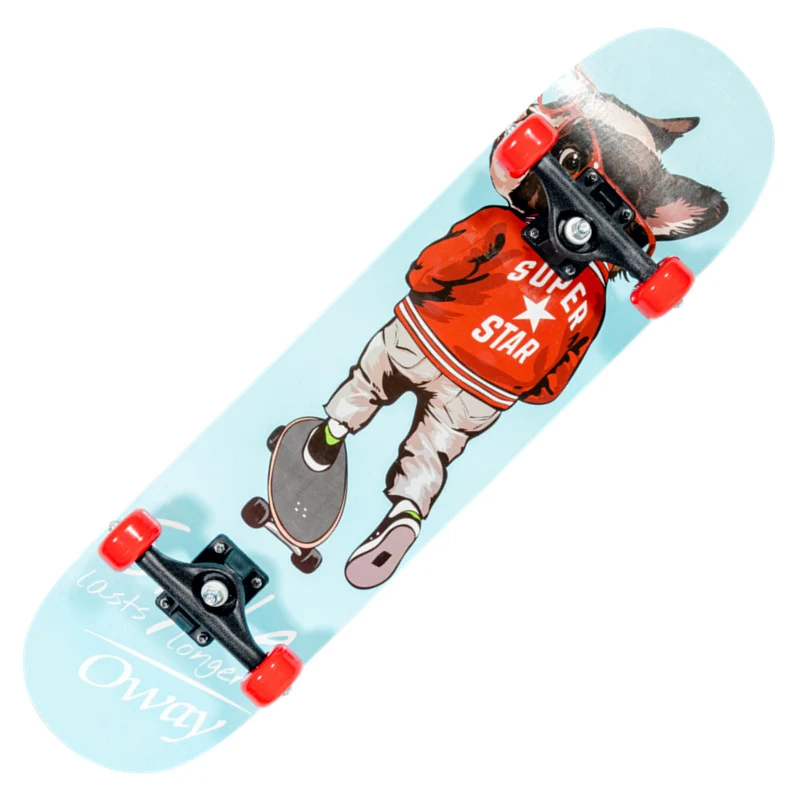 Skateboard mit Drachengrafik Skanto