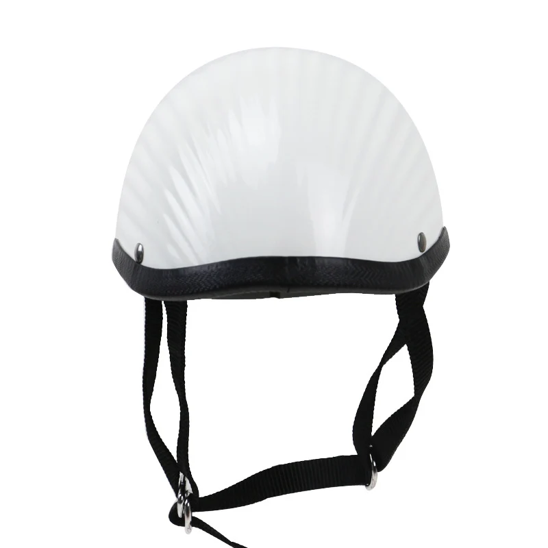 Klassischer gerippter Motorradhelm Skanto