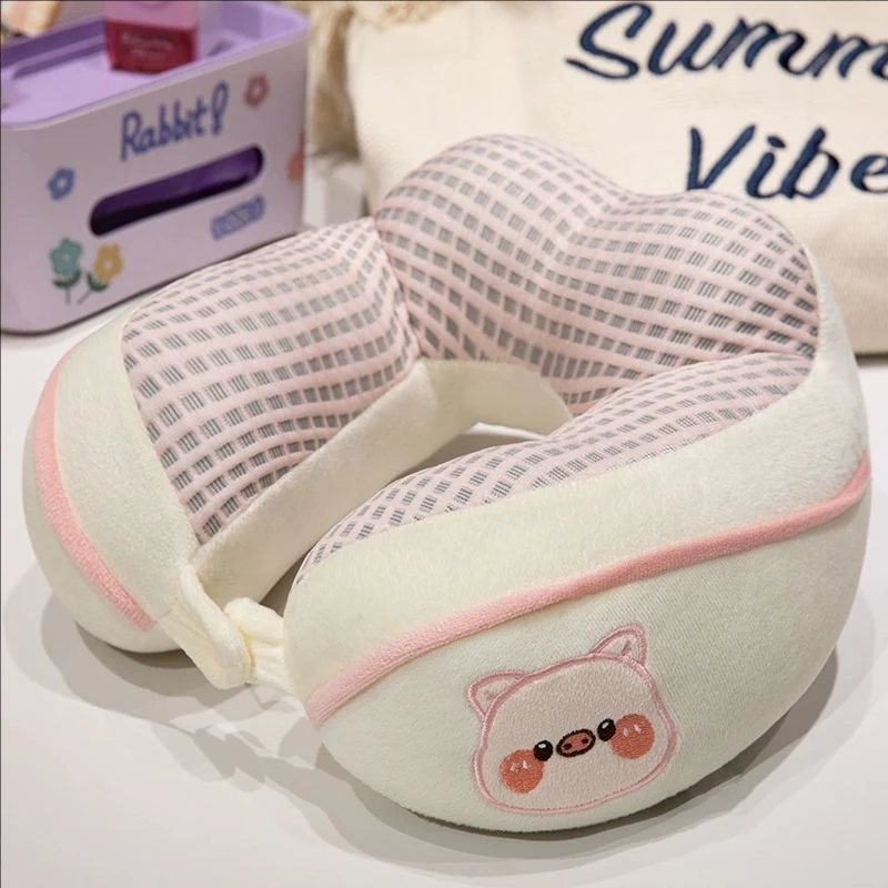Ergonomisches Plüsch-Nackenkissen mit Tiermotiv Skanto