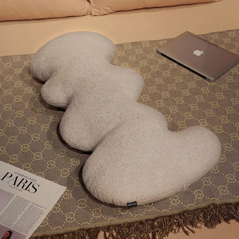 Ergonomisches Plüschkissen mit Wellendesign Skanto