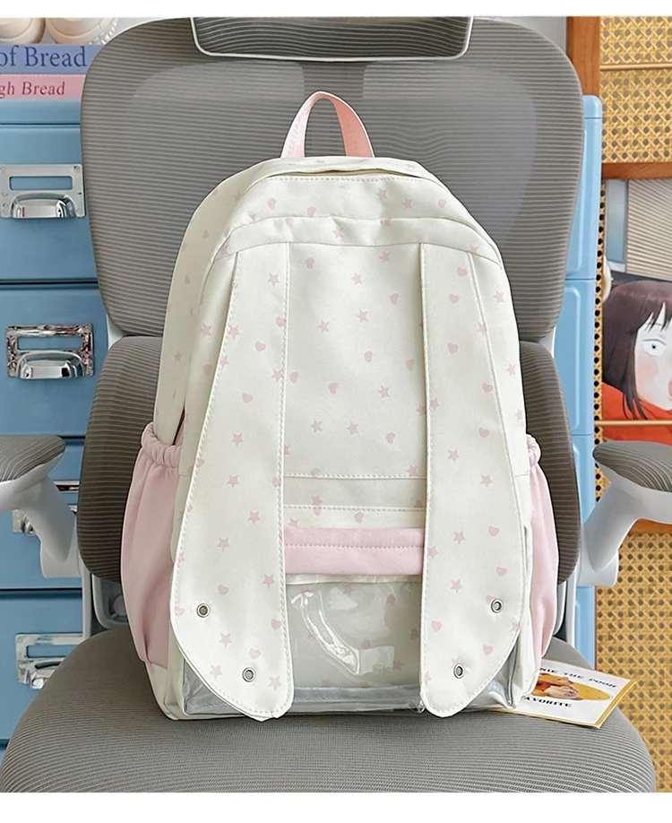 Bequemer Schulrucksack mit Sternenmuster Skanto
