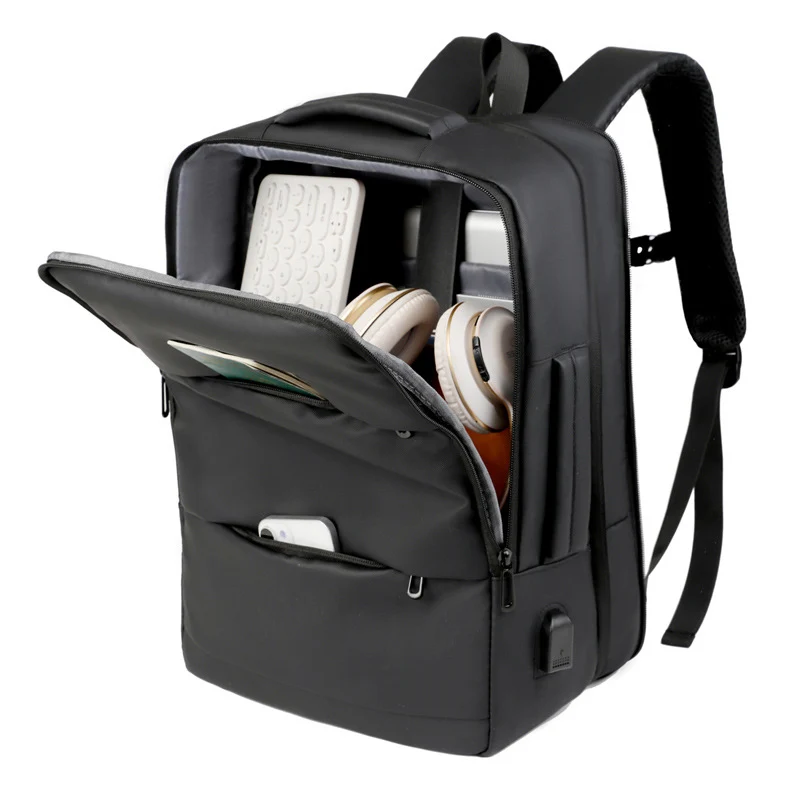 Moderner Laptop-Rucksack mit praktischem USB-Anschluss und innovativem Fächersystem Skanto