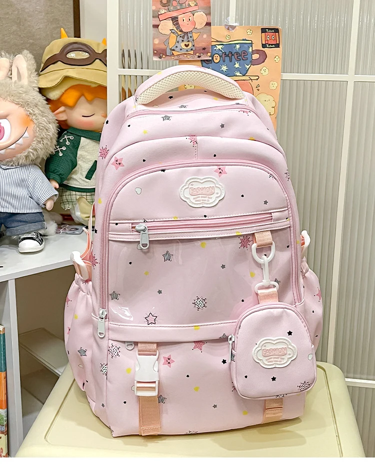 Stylischer Schulrucksack mit Sternenmuster Skanto