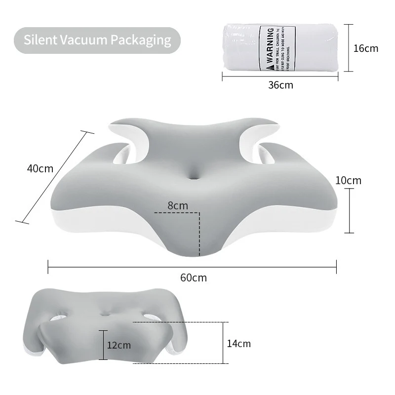 Ergonomisches Nacken- und Schulterkissen mit kühlender Geloberfläche Skanto