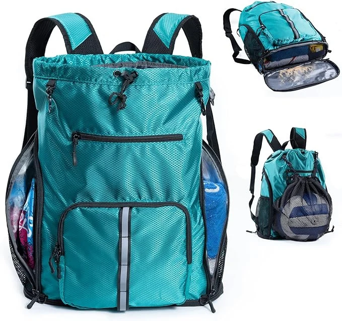 Multifunktionaler Freizeitrucksack mit speziellen Taschen für Handtücher und Sportausrüstung Skanto