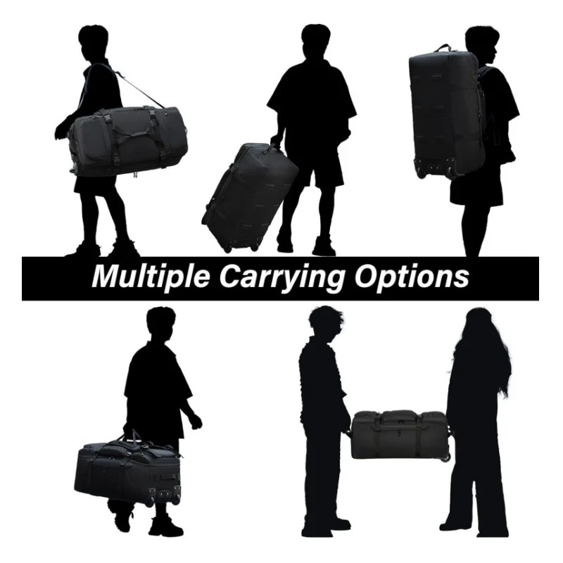 Multifunktionale Reisetasche mit integriertem Trolley-System Skanto