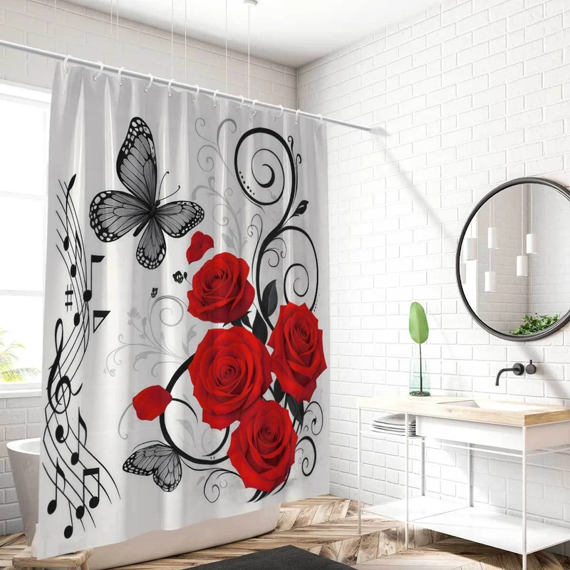 Duschvorhang im Camping-Design Skanto