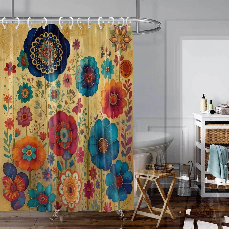 Duschvorhang im Camping-Design Skanto