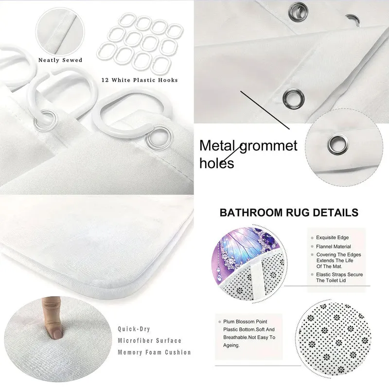 Digitales Badezimmer-Deko-Set im Hasen-Design Skanto