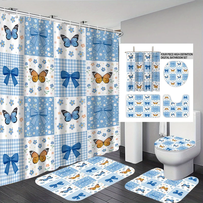 Digitales Badezimmer-Deko-Set im Hasen-Design Skanto
