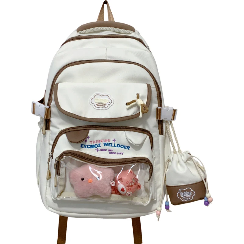 Transparenter Reise-Schulrucksack Skanto mit mehreren Fächern