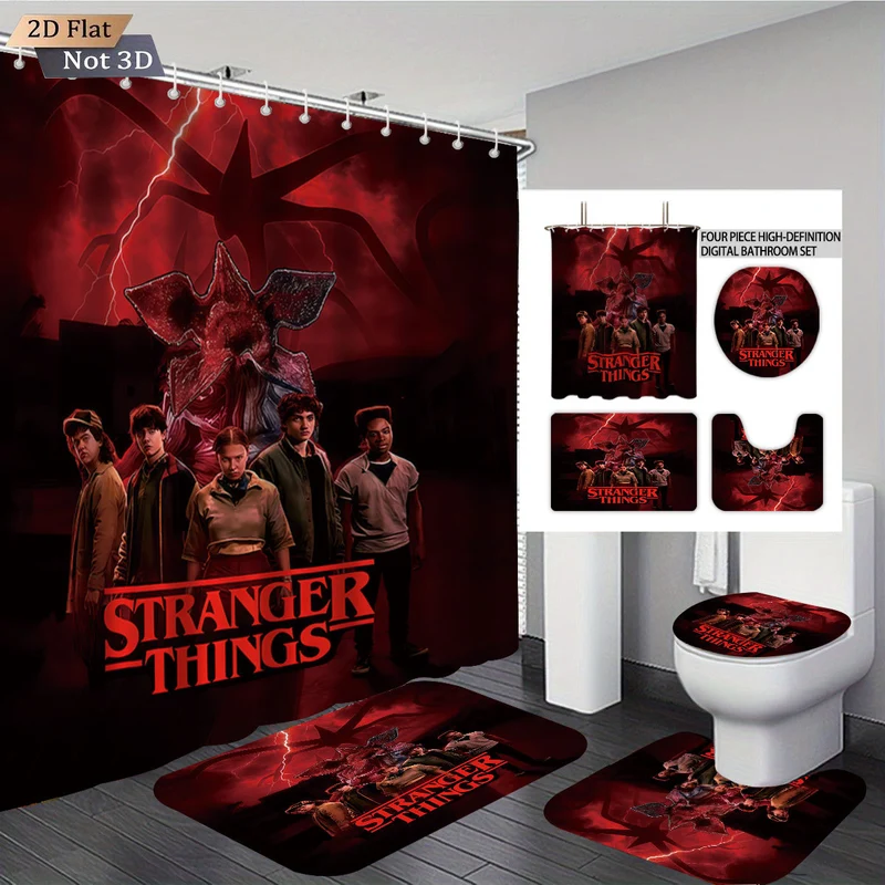 Digitales Badezimmer-Set Skanto mit Stranger Things Abenteuer-Thema