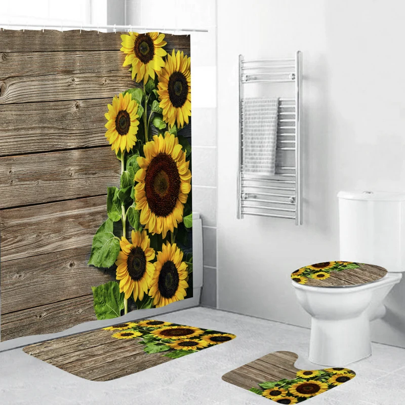 Duschvorhang mit Blumenmuster Skanto