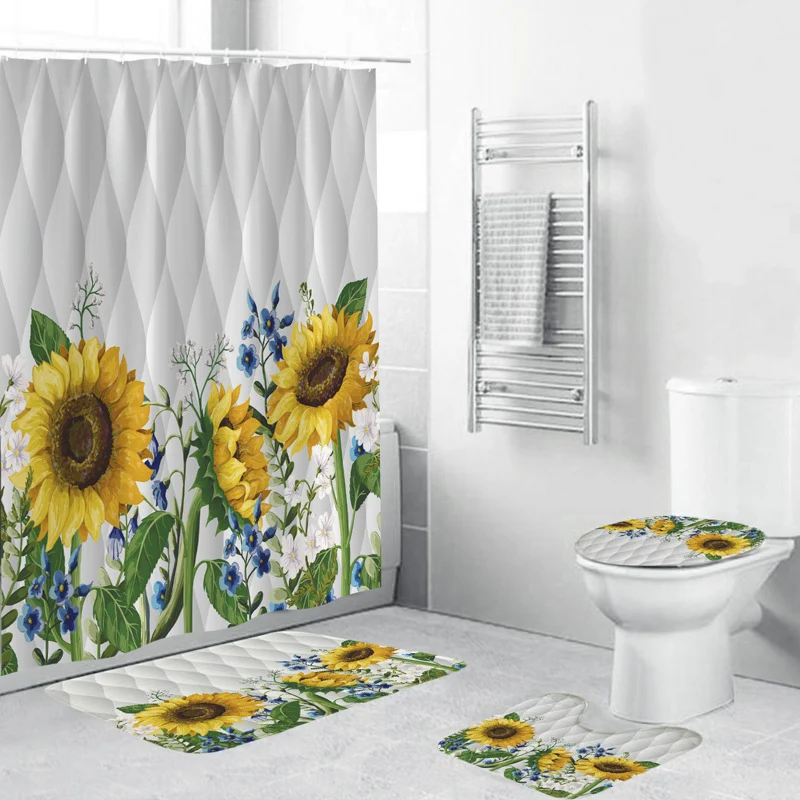Duschvorhang mit Blumenmuster Skanto