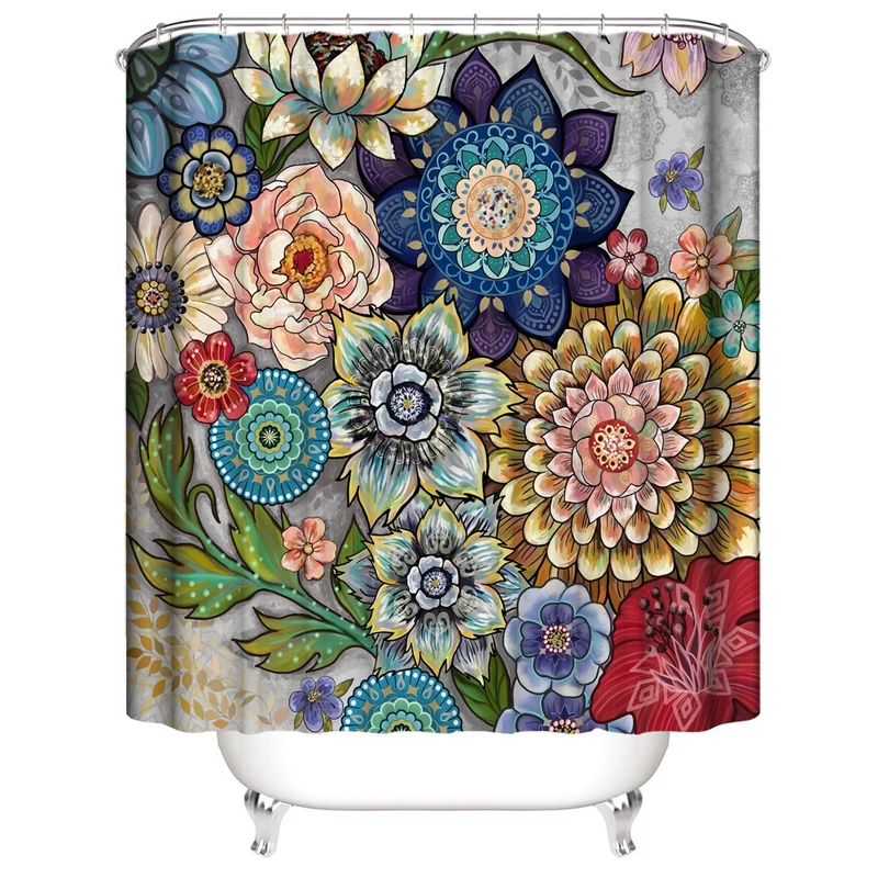 Künstlerisches Blumen-Badezimmer-Dekorationsset Skanto