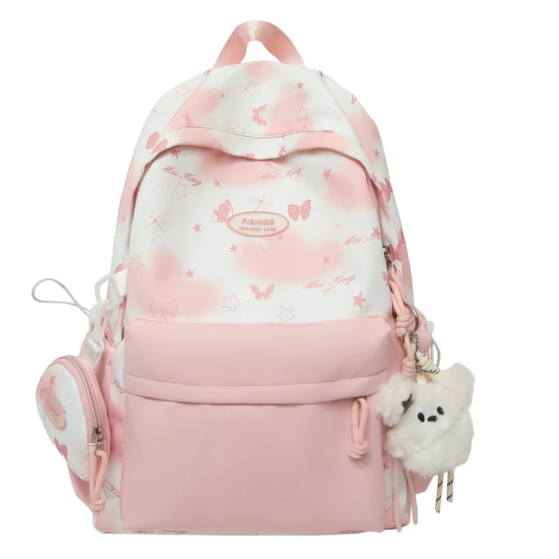 Stylischer Rucksack Skanto mit Schmetterlingsprint