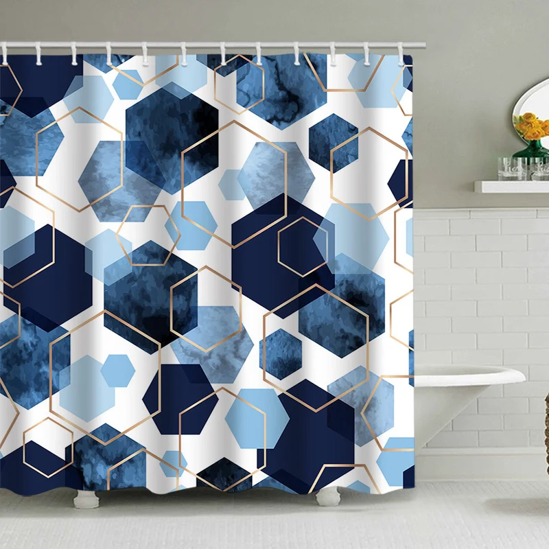 Duschvorhang mit geometrischem Muster Skanto