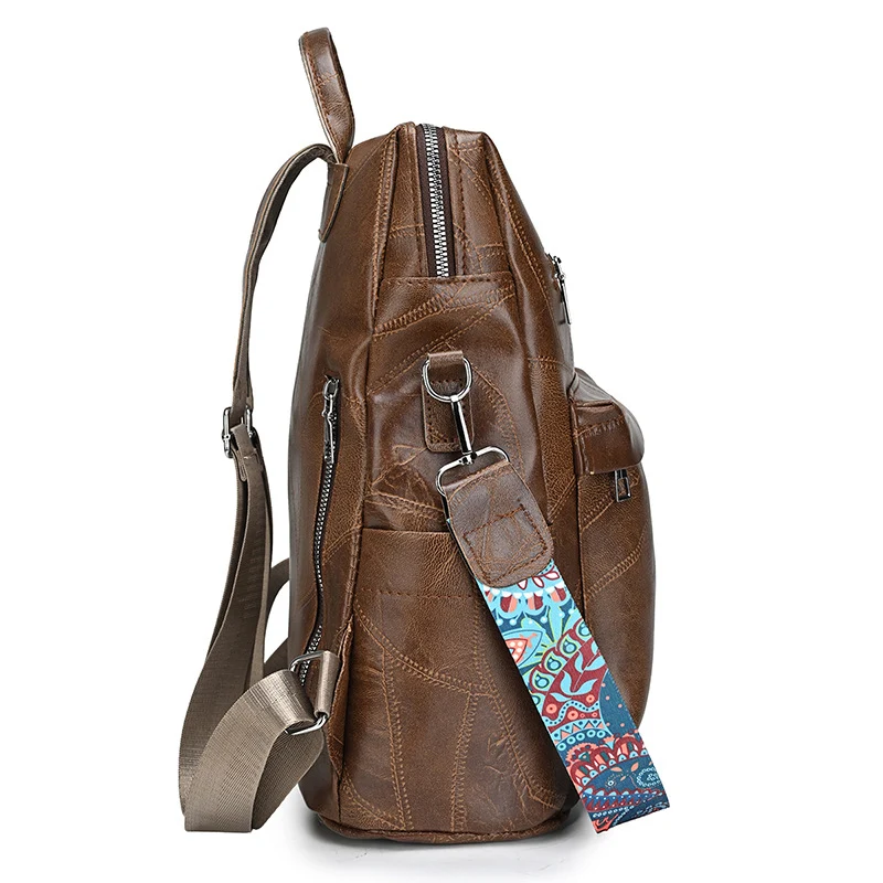 Stilvoller Lederrucksack Skanto