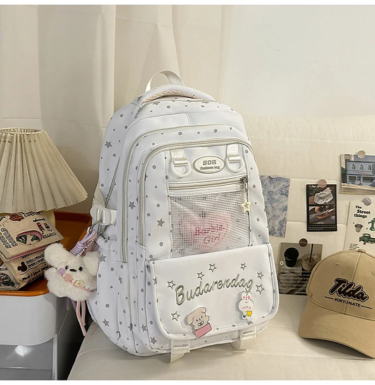 Rucksack mit Sternen-Design und mehreren Fächern Skanto