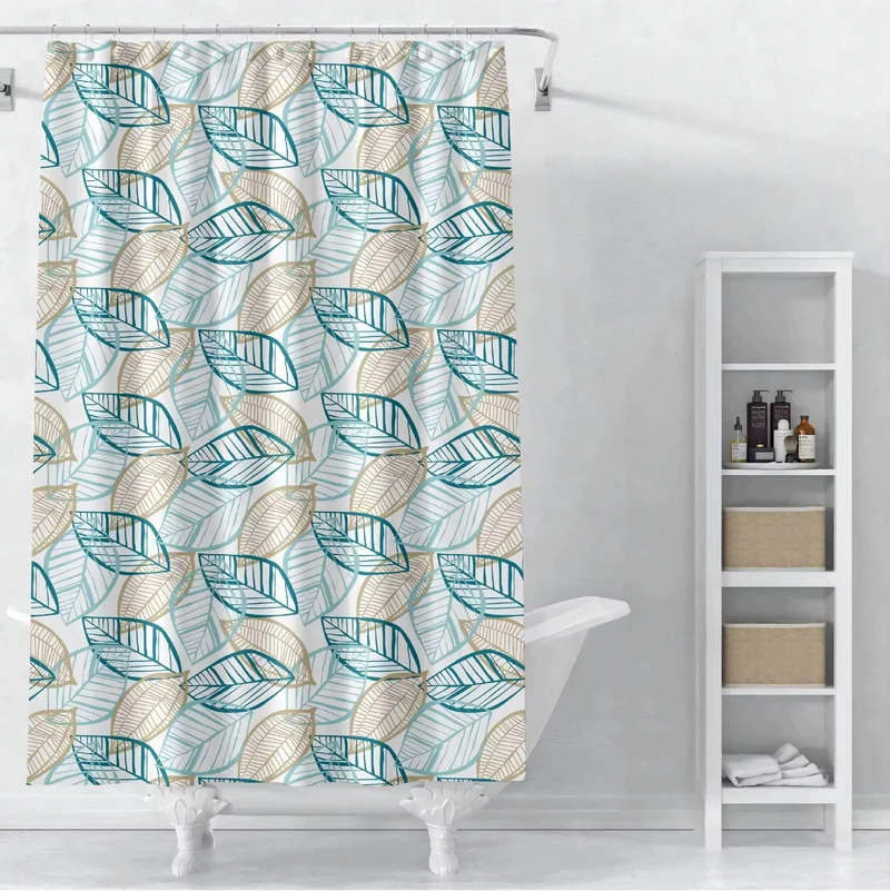 Duschvorhang Skanto mit Blumenmuster