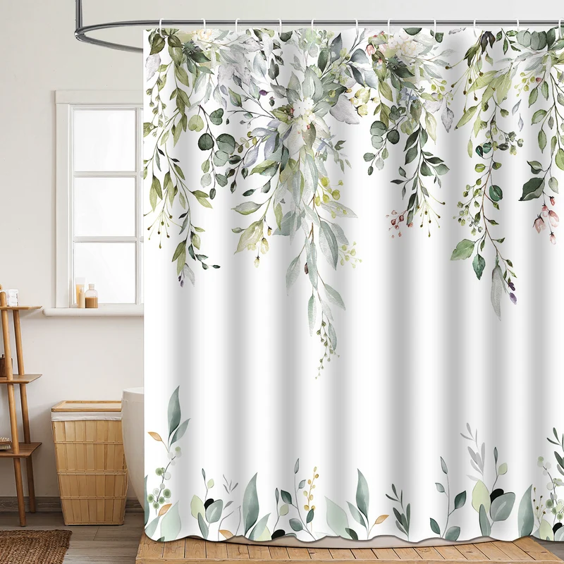 Duschvorhang Skanto mit Blumenmuster