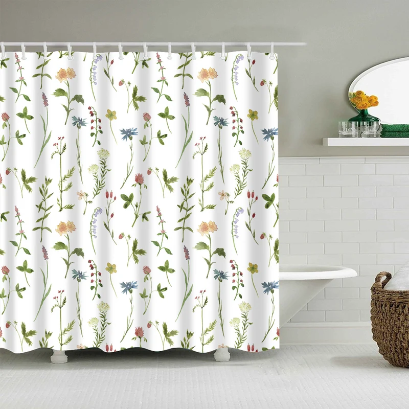 Duschvorhang Skanto mit Blumenmuster